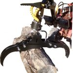 Branch Manager Grapple with Rotator (BMGR) Black Yellow Red